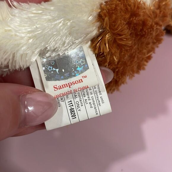 2002 Vintage Ty Beanie Baby Sampson the Dog Plush Good Used Condition 7.5” - Picture 8 of 9